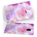 Blue to Purps Absorbed Watercolor Texture - Premium Protective Decal Skin-Kit for the Apple Credit Card