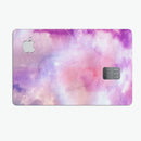 Blue to Purps Absorbed Watercolor Texture - Premium Protective Decal Skin-Kit for the Apple Credit Card