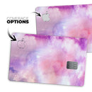 Blue to Purps Absorbed Watercolor Texture - Premium Protective Decal Skin-Kit for the Apple Credit Card