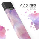 Blue to Purps Absorbed Watercolor Texture - Premium Decal Protective Skin-Wrap Sticker compatible with the Juul Labs vaping device