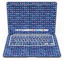 Blue with Purple and Aqua Strokes Pattern - MacBook Air Skin Kit