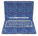 Blue with Purple and Aqua Strokes Pattern - MacBook Air Skin Kit