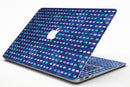 Blue with Purple and Aqua Strokes Pattern - MacBook Air Skin Kit
