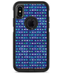 Blue with Purple and Aqua Strokes Pattern - iPhone X OtterBox Case & Skin Kits