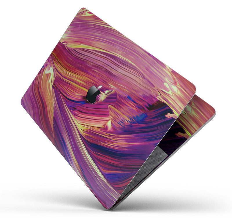 Blurred Abstract Flow V17 - Skin Decal Wrap Kit Compatible with the Apple MacBook Pro, Pro with Touch Bar or Air (11", 12", 13", 15" & 16" - All Versions Available)