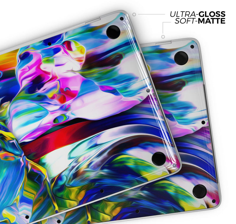 Blurred Abstract Flow V21 - Skin Decal Wrap Kit Compatible with the Apple MacBook Pro, Pro with Touch Bar or Air (11", 12", 13", 15" & 16" - All Versions Available)