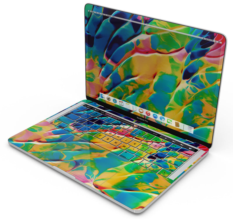 Blurred Abstract Flow V25 - Skin Decal Wrap Kit Compatible with the Apple MacBook Pro, Pro with Touch Bar or Air (11", 12", 13", 15" & 16" - All Versions Available)