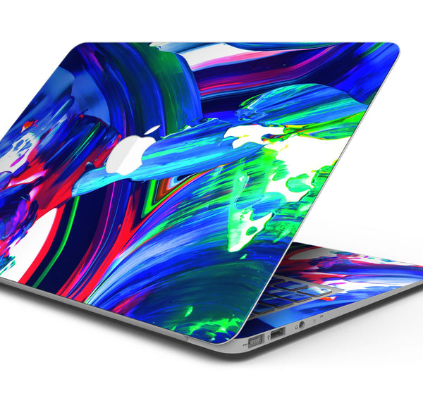 Blurred Abstract Flow V27 - Skin Decal Wrap Kit Compatible with the Apple MacBook Pro, Pro with Touch Bar or Air (11", 12", 13", 15" & 16" - All Versions Available)