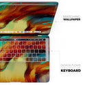 Blurred Abstract Flow V36 - Skin Decal Wrap Kit Compatible with the Apple MacBook Pro, Pro with Touch Bar or Air (11", 12", 13", 15" & 16" - All Versions Available)
