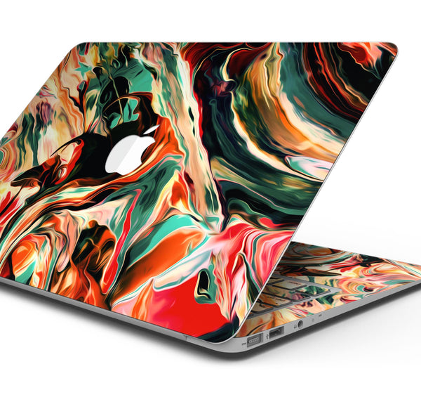 Blurred Abstract Flow V60 - Skin Decal Wrap Kit Compatible with the Apple MacBook Pro, Pro with Touch Bar or Air (11", 12", 13", 15" & 16" - All Versions Available)