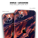Blurred Abstract Flow V11  - Protective Skin Wrap & Decal – Compatible with iPhone SE to iPhone 17 Pro Max (All Models)