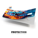 Blurred Abstract Flow V12 - Premium Protective Decal Skin-Kit for the Apple Credit Card