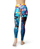 Blurred Abstract Flow V12 - All Over Print Womens Leggings / Yoga or Workout Pants