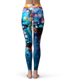 Blurred Abstract Flow V12 - All Over Print Womens Leggings / Yoga or Workout Pants