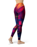 Blurred Abstract Flow V13 - All Over Print Womens Leggings / Yoga or Workout Pants