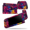Blurred Abstract Flow V13 - Skin Wrap Decal for Nintendo Switch Lite Console & Dock - 3DS XL - 2DS - Pro - DSi - Wii - Joy-Con Gaming Controller
