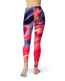 Blurred Abstract Flow V14 - All Over Print Womens Leggings / Yoga or Workout Pants