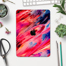 Blurred Abstract Flow V14 - Full Body Skin Decal for the Apple iPad Pro 12.9", 11", 10.5", 9.7", Air or Mini (All Models Available)