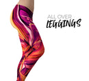 Blurred Abstract Flow V15 - All Over Print Womens Leggings / Yoga or Workout Pants
