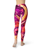 Blurred Abstract Flow V15 - All Over Print Womens Leggings / Yoga or Workout Pants