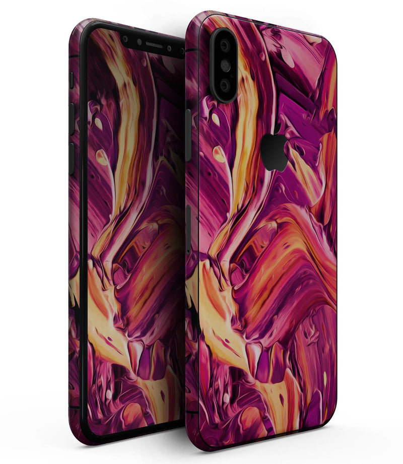Blurred Abstract Flow V15 - iPhone XS MAX, XS/X, 8/8+, 7/7+, 5/5S/SE Skin-Kit (All iPhones Available)