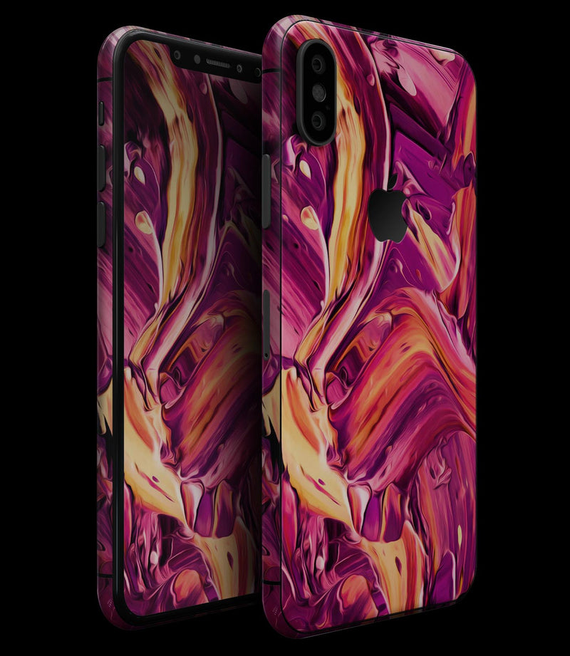 Blurred Abstract Flow V15 - iPhone XS MAX, XS/X, 8/8+, 7/7+, 5/5S/SE Skin-Kit (All iPhones Available)