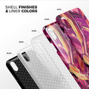 Blurred Abstract Flow V15 - iPhone X Swappable Hybrid Case