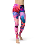 Blurred Abstract Flow V16 - All Over Print Womens Leggings / Yoga or Workout Pants
