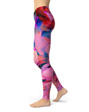 Blurred Abstract Flow V16 - All Over Print Womens Leggings / Yoga or Workout Pants