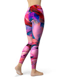 Blurred Abstract Flow V16 - All Over Print Womens Leggings / Yoga or Workout Pants