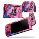 Blurred Abstract Flow V16 - Skin Wrap Decal for Nintendo Switch Lite Console & Dock - 3DS XL - 2DS - Pro - DSi - Wii - Joy-Con Gaming Controller