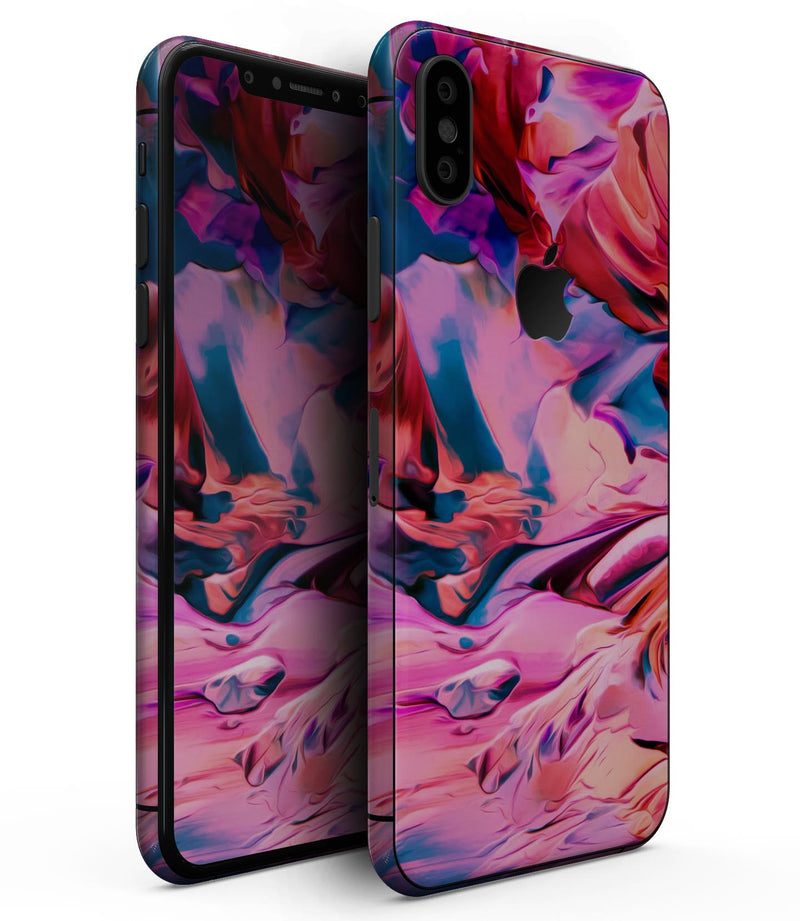 Blurred Abstract Flow V16 - iPhone XS MAX, XS/X, 8/8+, 7/7+, 5/5S/SE Skin-Kit (All iPhones Available)