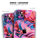 Blurred Abstract Flow V16  - Protective Skin Wrap & Decal – Compatible with iPhone SE to iPhone 17 Pro Max (All Models)