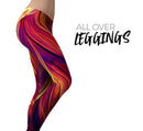 Blurred Abstract Flow V17 - All Over Print Womens Leggings / Yoga or Workout Pants