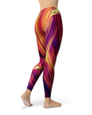 Blurred Abstract Flow V17 - All Over Print Womens Leggings / Yoga or Workout Pants