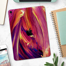 Blurred Abstract Flow V17 - Full Body Skin Decal for the Apple iPad Pro 12.9", 11", 10.5", 9.7", Air or Mini (All Models Available)