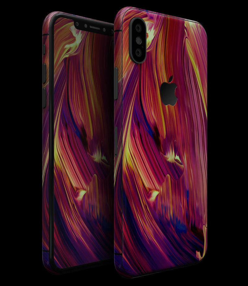 Blurred Abstract Flow V17 - iPhone XS MAX, XS/X, 8/8+, 7/7+, 5/5S/SE Skin-Kit (All iPhones Available)