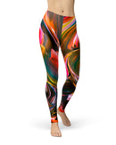 Blurred Abstract Flow V18 - All Over Print Womens Leggings / Yoga or Workout Pants