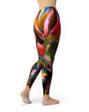 Blurred Abstract Flow V18 - All Over Print Womens Leggings / Yoga or Workout Pants