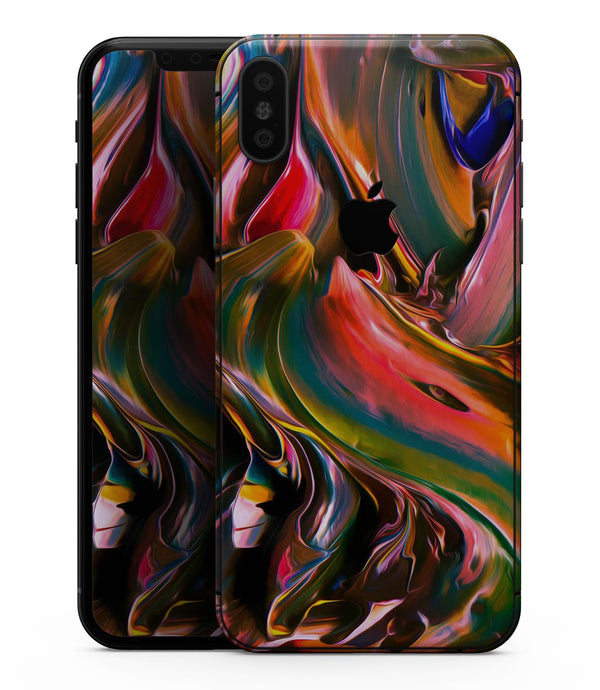 Blurred Abstract Flow V18 - iPhone XS MAX, XS/X, 8/8+, 7/7+, 5/5S/SE Skin-Kit (All iPhones Available)