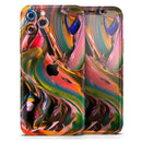 Blurred Abstract Flow V18  - Protective Skin Wrap & Decal – Compatible with iPhone SE to iPhone 17 Pro Max (All Models)