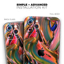 Blurred Abstract Flow V18  - Protective Skin Wrap & Decal – Compatible with iPhone SE to iPhone 17 Pro Max (All Models)