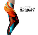 Blurred Abstract Flow V1 - All Over Print Womens Leggings / Yoga or Workout Pants