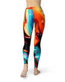 Blurred Abstract Flow V1 - All Over Print Womens Leggings / Yoga or Workout Pants