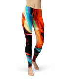 Blurred Abstract Flow V1 - All Over Print Womens Leggings / Yoga or Workout Pants