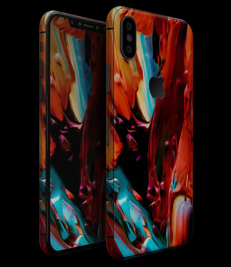 Blurred Abstract Flow V1 - iPhone XS MAX, XS/X, 8/8+, 7/7+, 5/5S/SE Skin-Kit (All iPhones Available)
