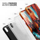 Blurred Abstract Flow V1 - iPhone X Swappable Hybrid Case