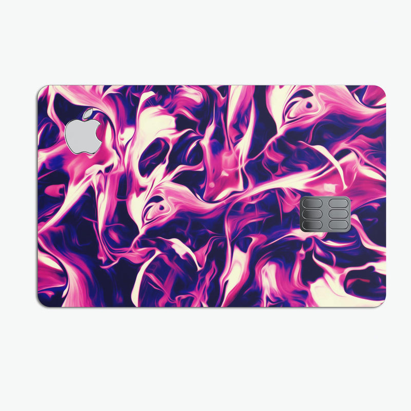 Blurred Abstract Flow V22 - Premium Protective Decal Skin-Kit for the Apple Credit Card