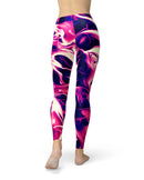 Blurred Abstract Flow V22 - All Over Print Womens Leggings / Yoga or Workout Pants
