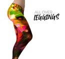 Blurred Abstract Flow V23 - All Over Print Womens Leggings / Yoga or Workout Pants